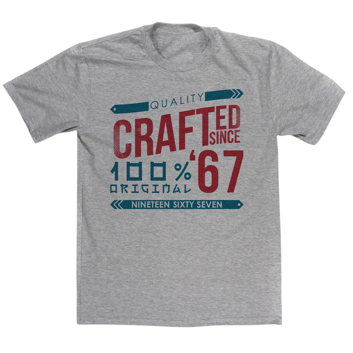 Crafted in 1967 Year T Shirt product image 3