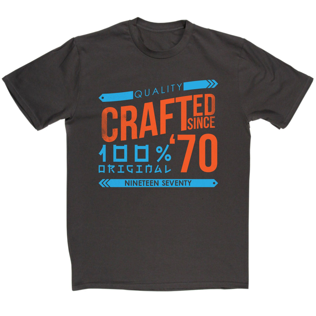 Crafted in 1970 Year T Shirt product image 5