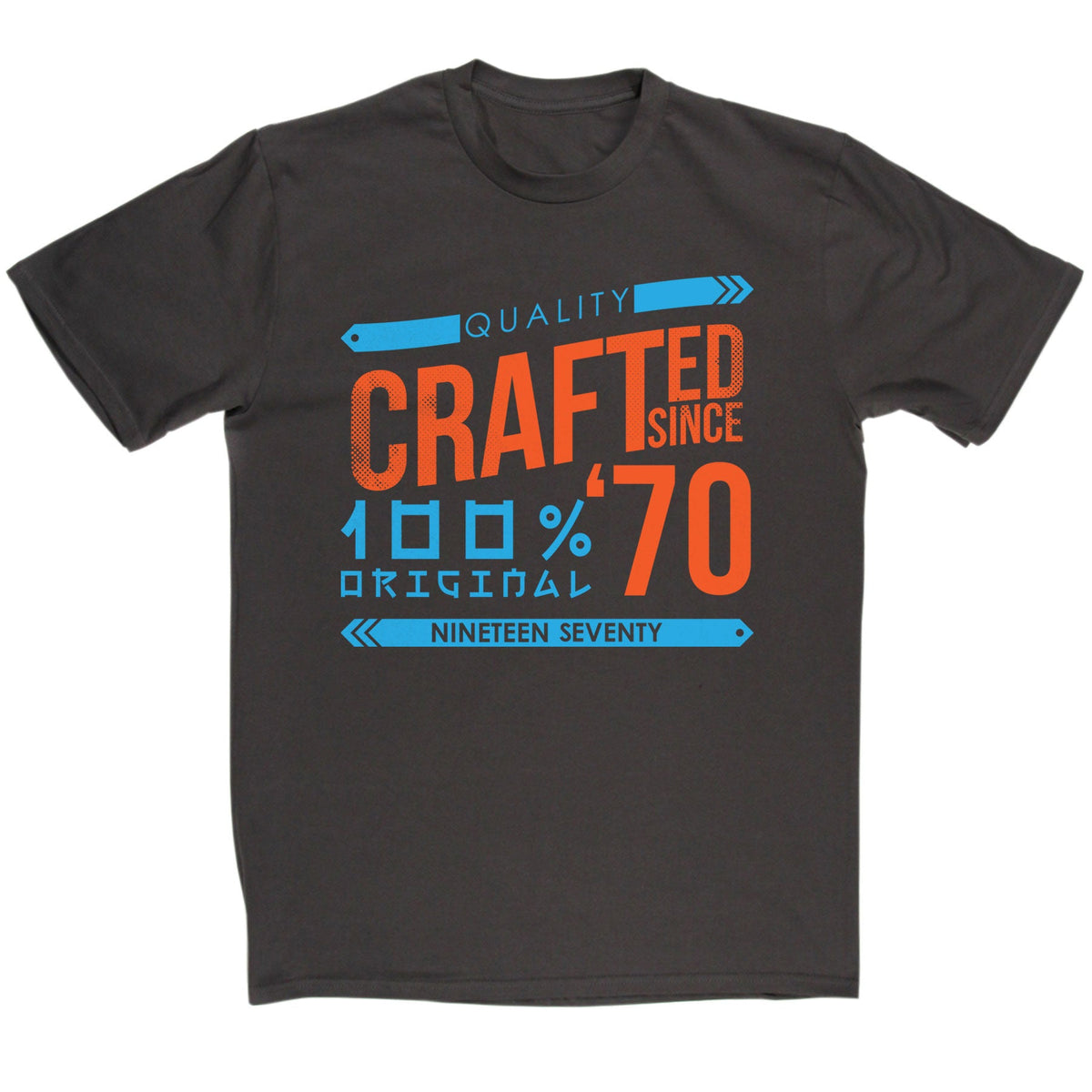 Crafted in 1970 Year T Shirt product image 5