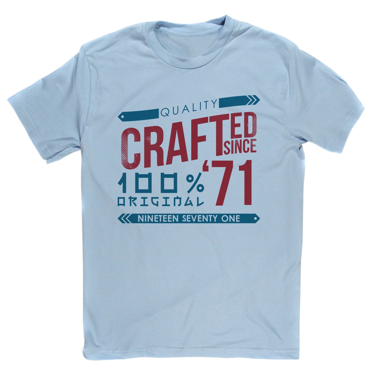 Crafted in 1971 Year T Shirt product image 2