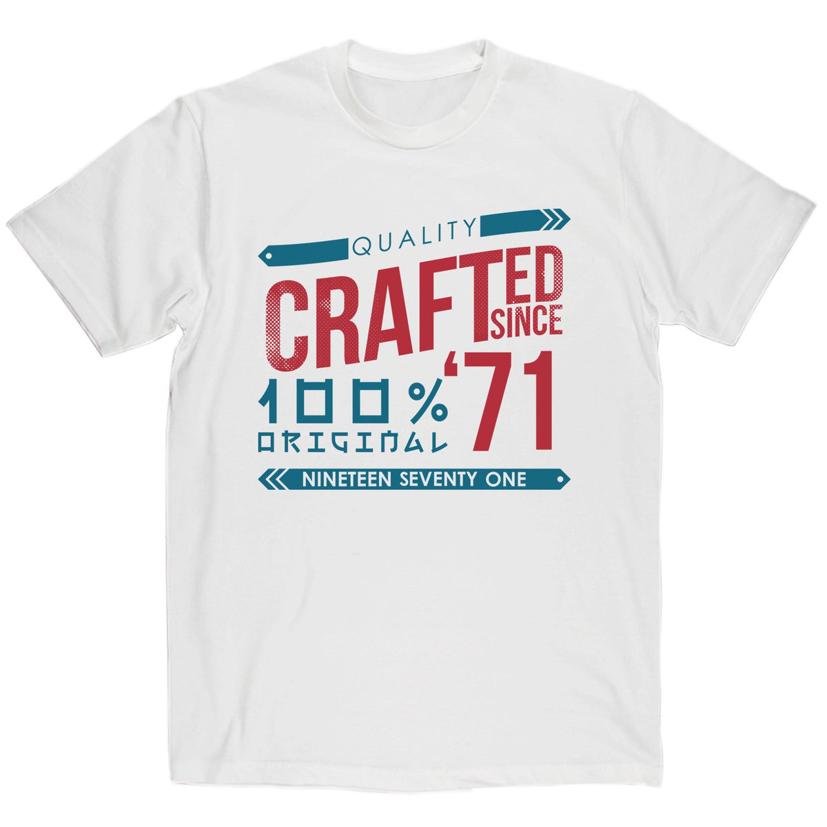 Crafted in 1971 Year T Shirt product image 5