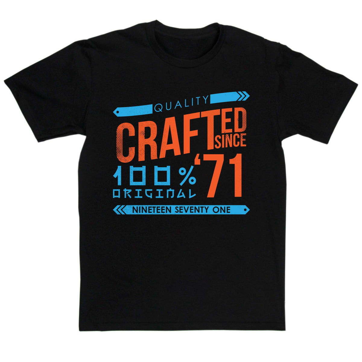 Crafted in 1971 Year T Shirt product image 7
