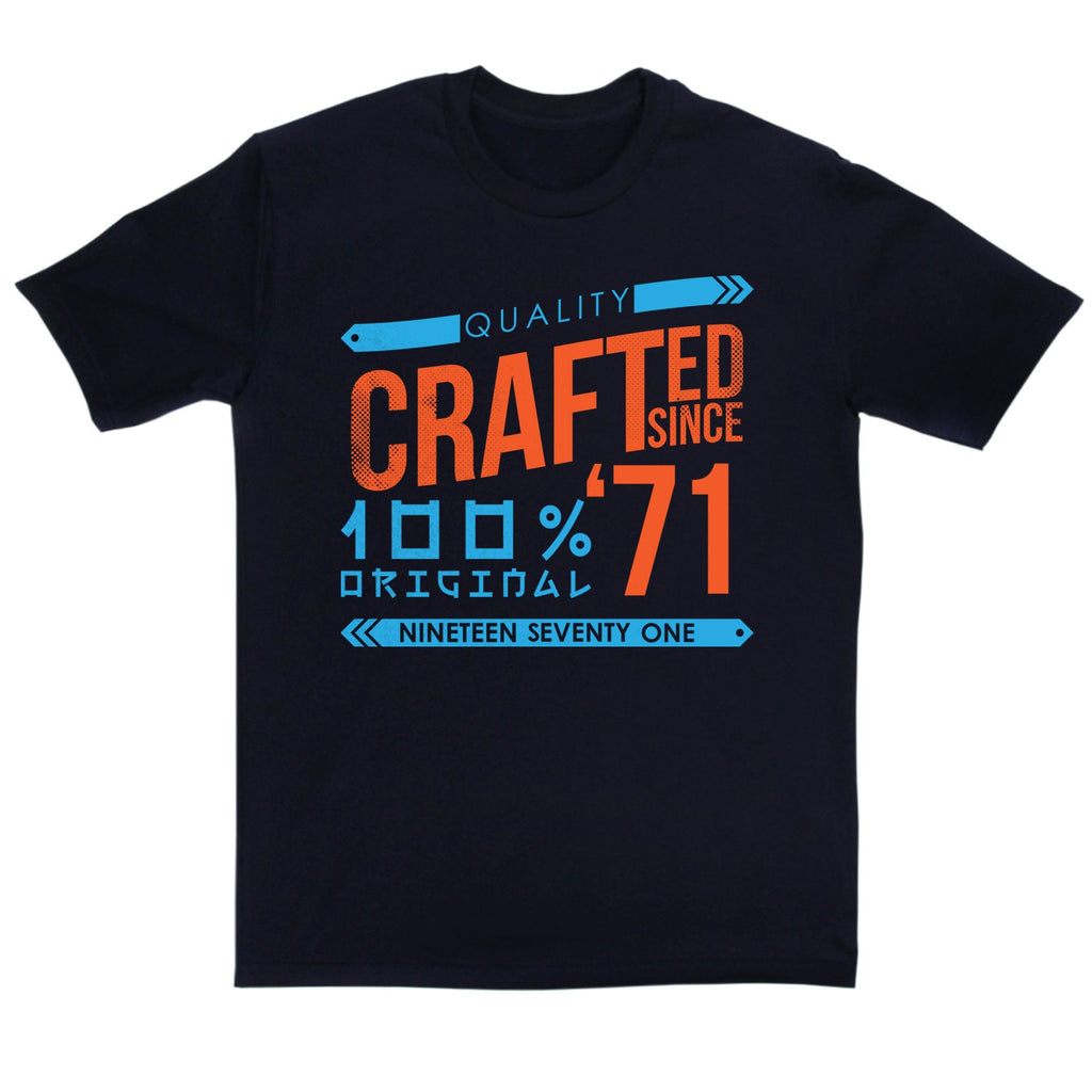 Crafted in 1971 Year T Shirt product image 6