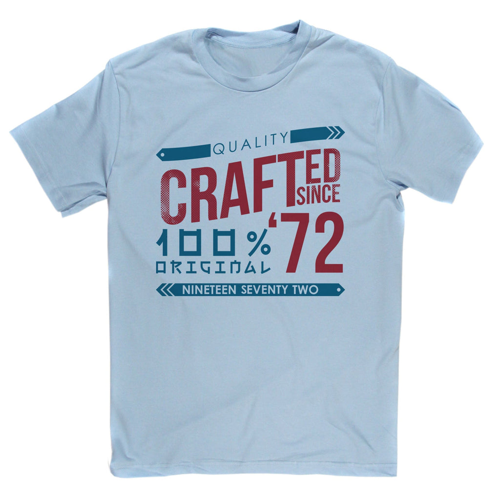 Crafted in 1972 Year T Shirt product image 3