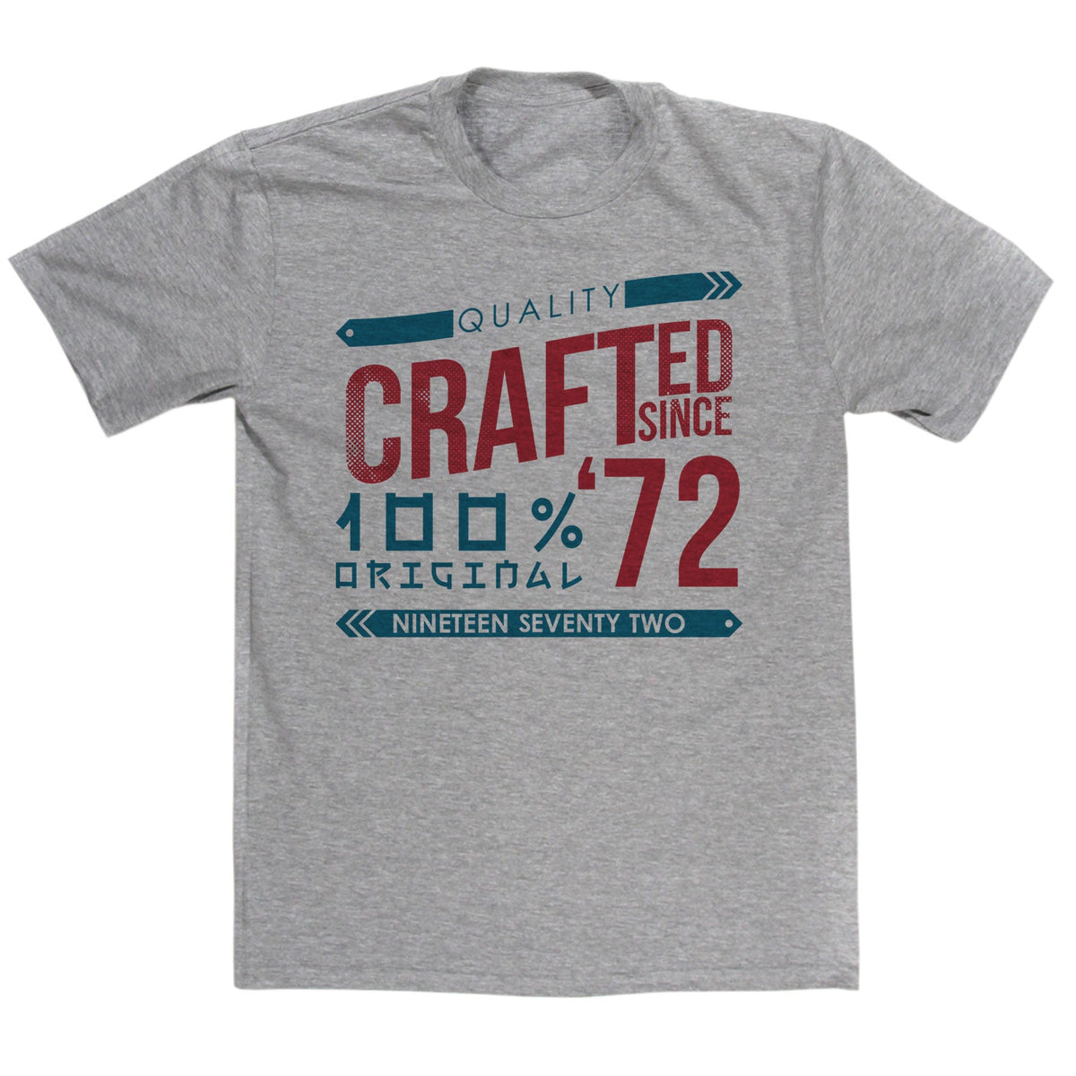 Crafted in 1972 Year T Shirt product image 4