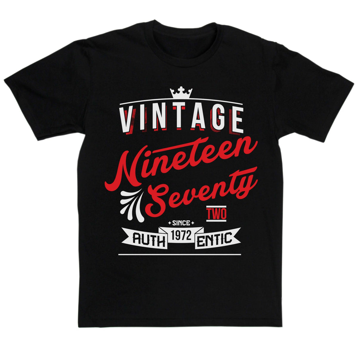 Crafted in 1972 Year T Shirt product image 7