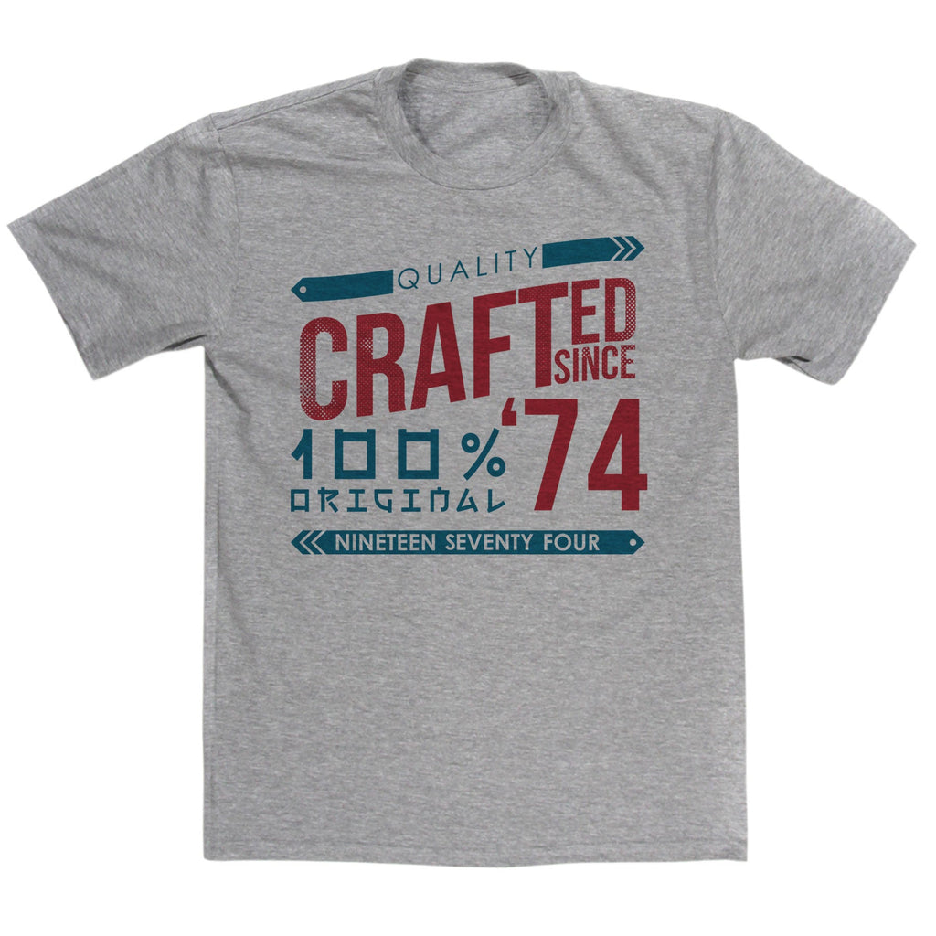 Crafted in 1974 Year T Shirt product image 3