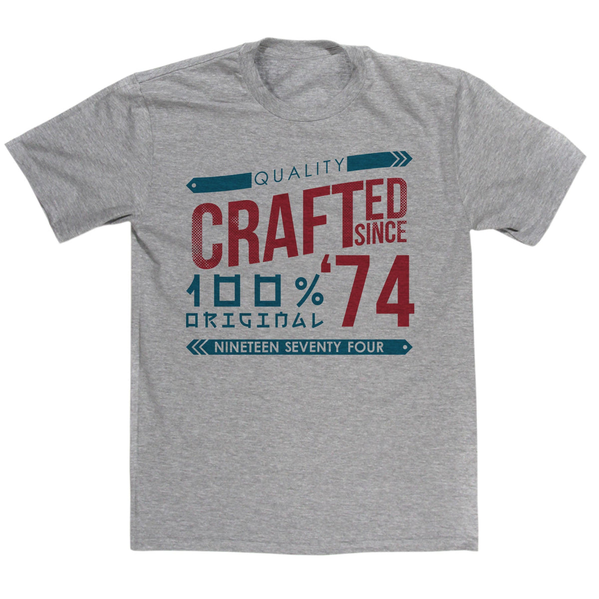 Crafted in 1974 Year T Shirt product image 3