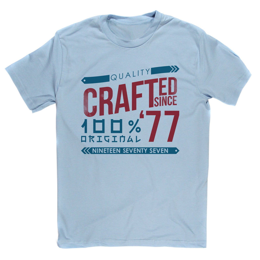 Crafted in 1977 Year T Shirt product image 3