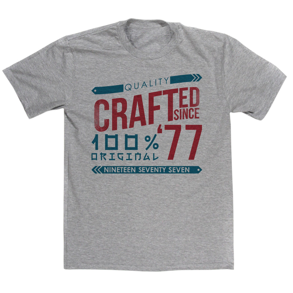 Crafted in 1977 Year T Shirt product image 4