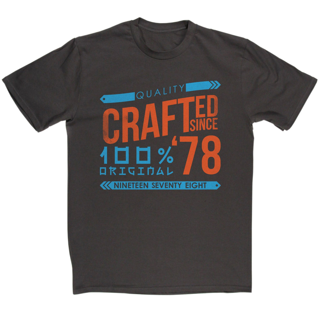 Crafted in 1978 Year T Shirt product image 1