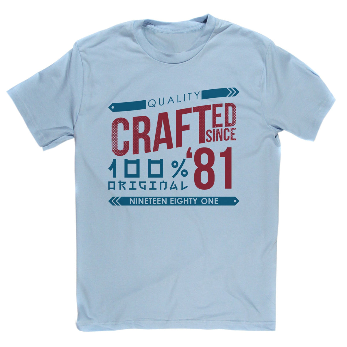 Crafted in 1981 Year T Shirt product image 3
