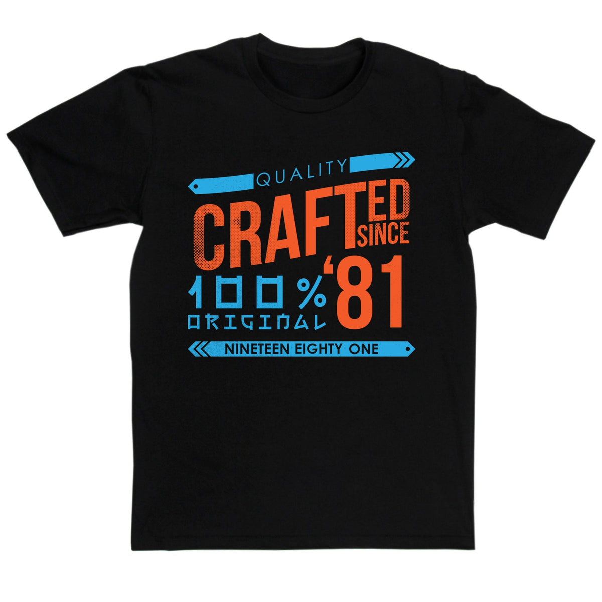 Crafted in 1981 Year T Shirt product image 7