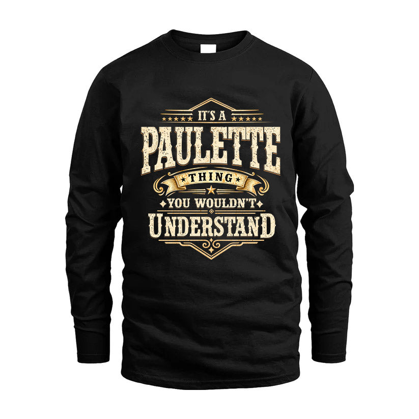 PAULETTE HH-F009–Personalized Name Quote Apparel “It’s an product image 4