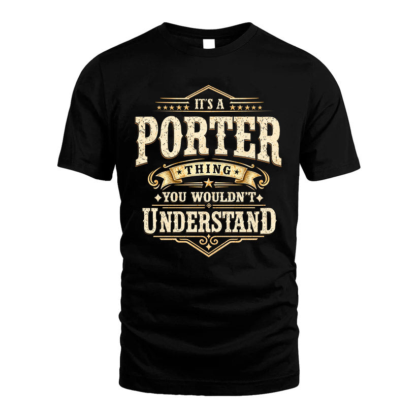 PORTER HH-F009–Personalized Name Quote Apparel “It’s an product image 1