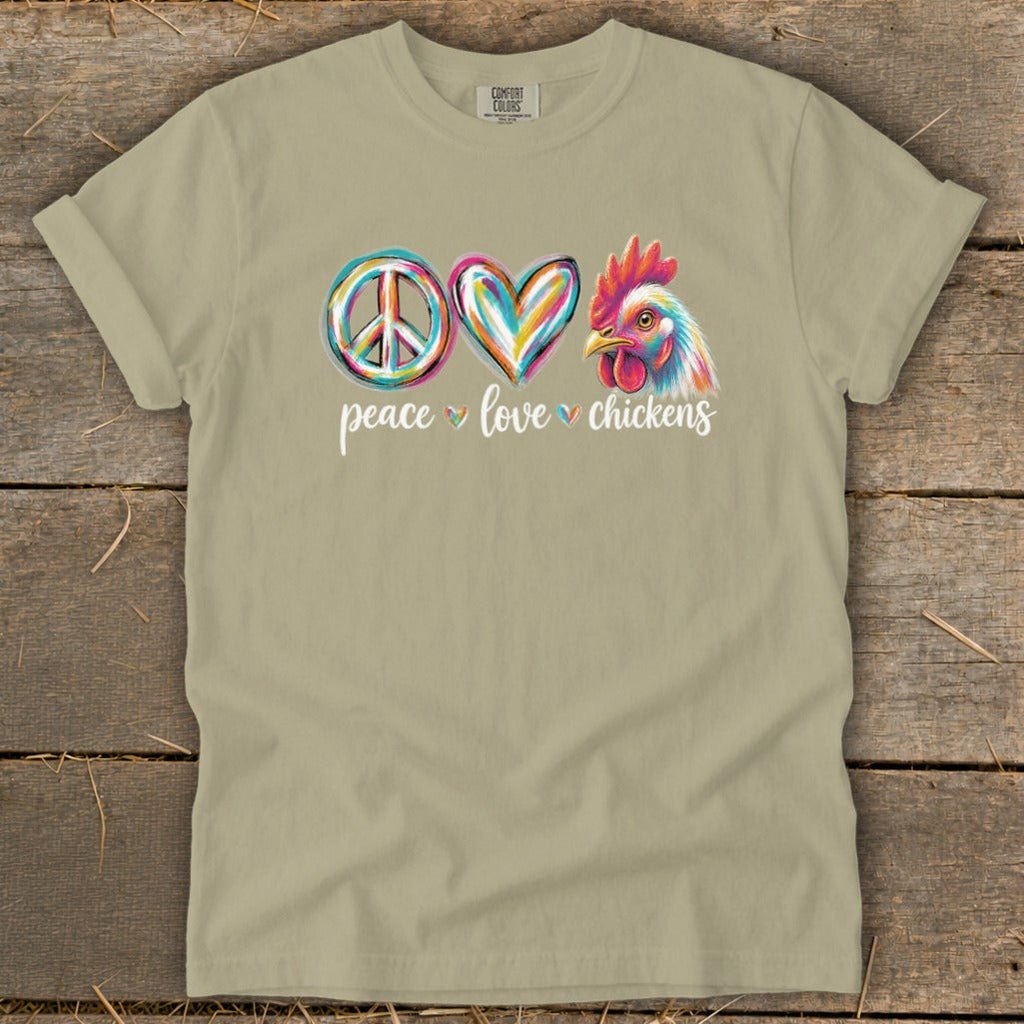 Peace Love for Chickens Signature Tee product image 2