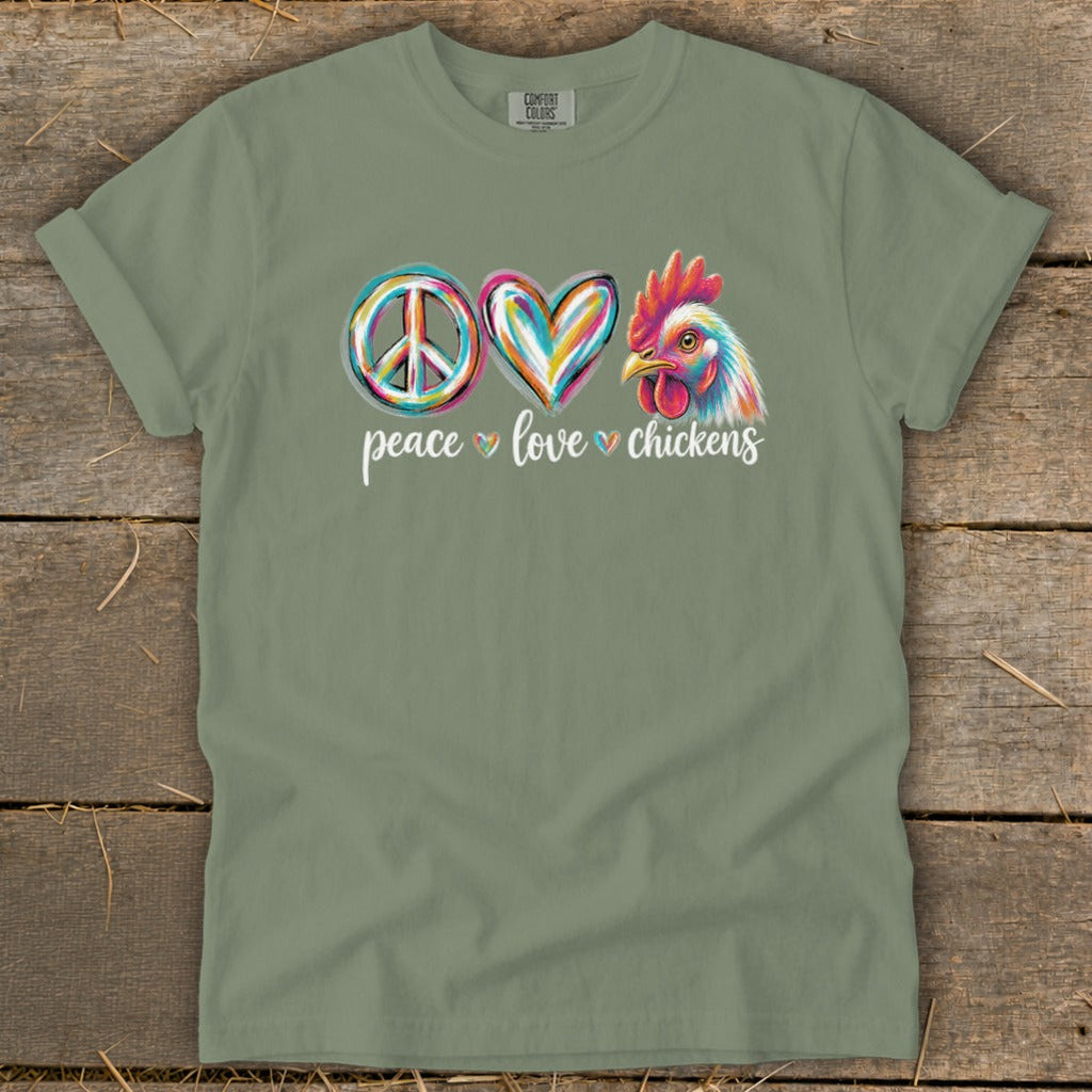 Peace Love for Chickens Signature Tee product image 5