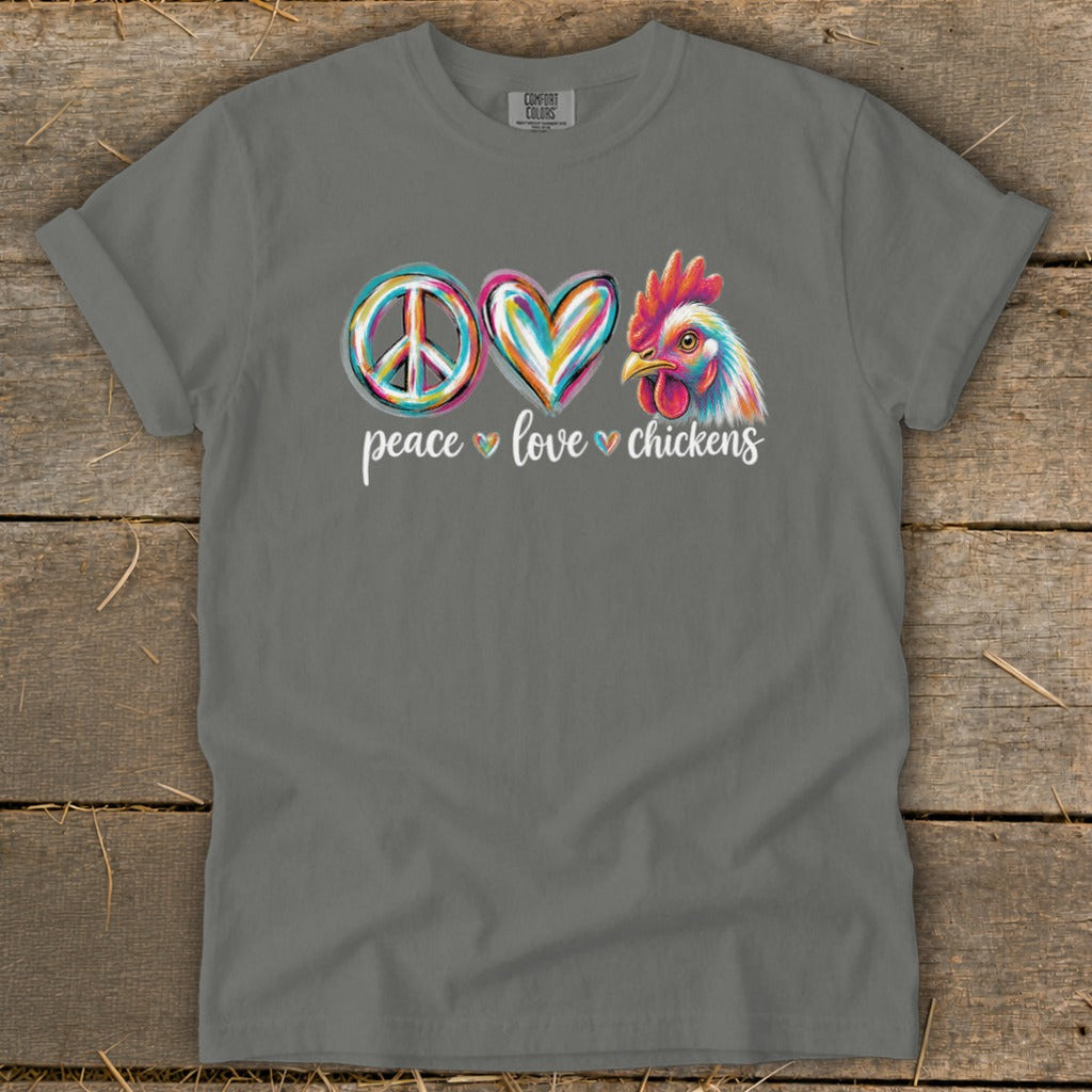 Peace Love for Chickens Signature Tee product image 6