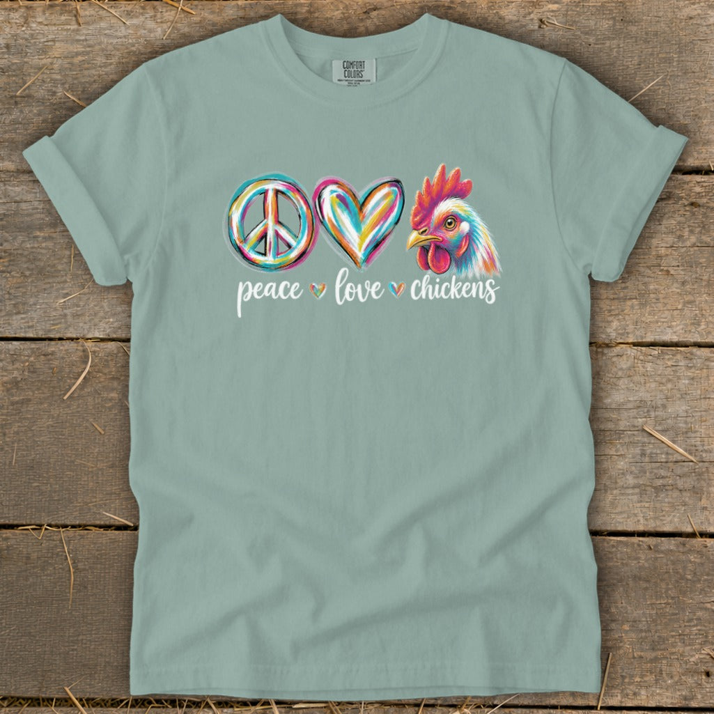 Peace Love for Chickens Signature Tee product image 1
