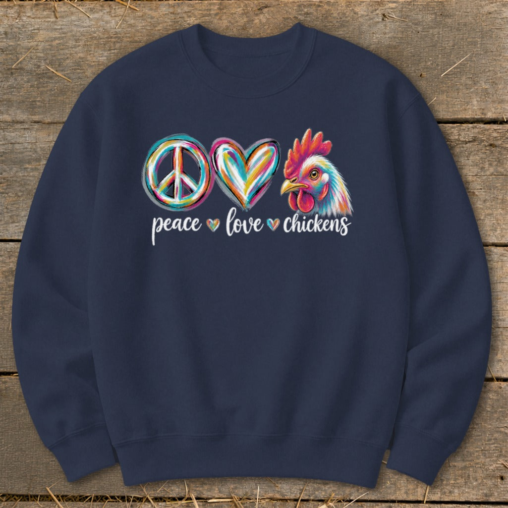 Peace Love for Chickens Sweatshirt product image 4