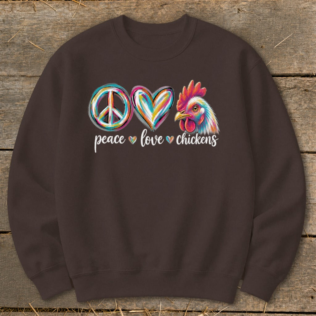 Peace Love for Chickens Sweatshirt product image 5