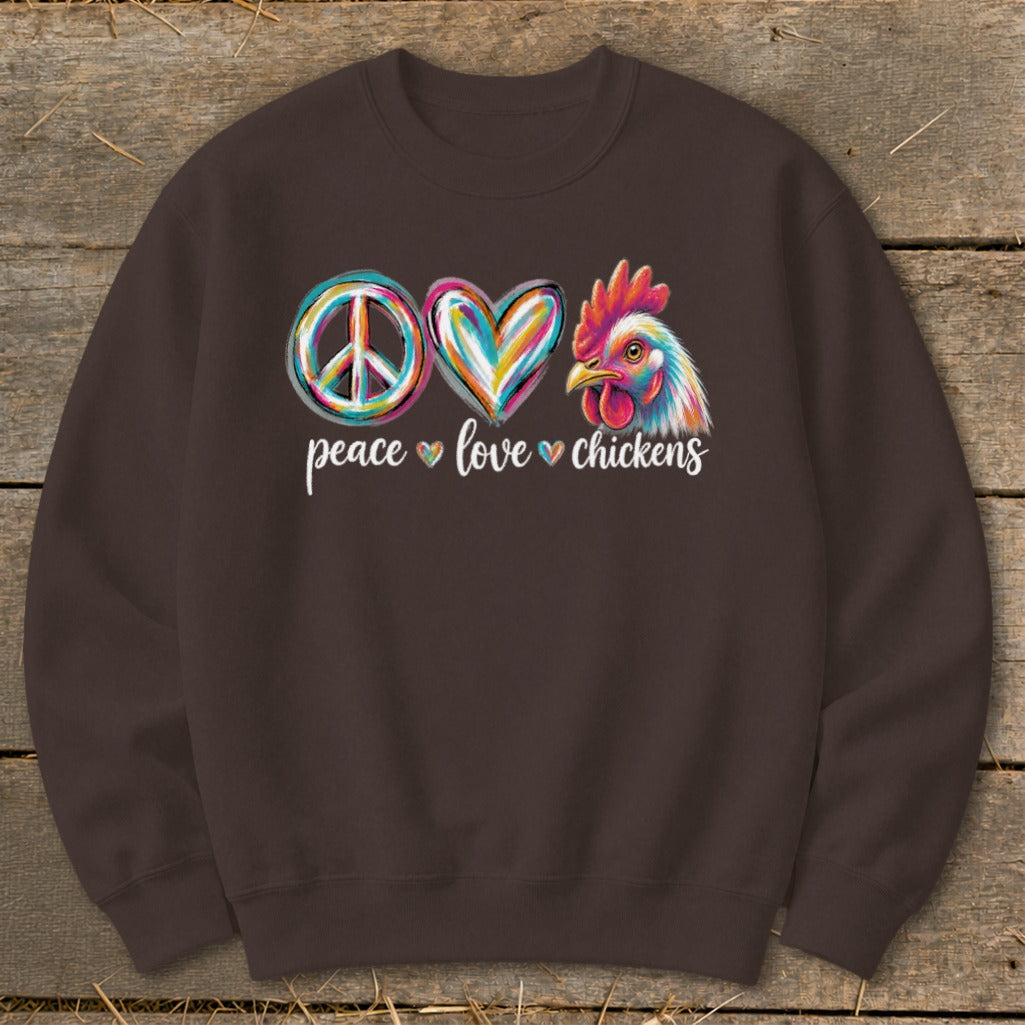 Peace Love for Chickens Sweatshirt product image 5
