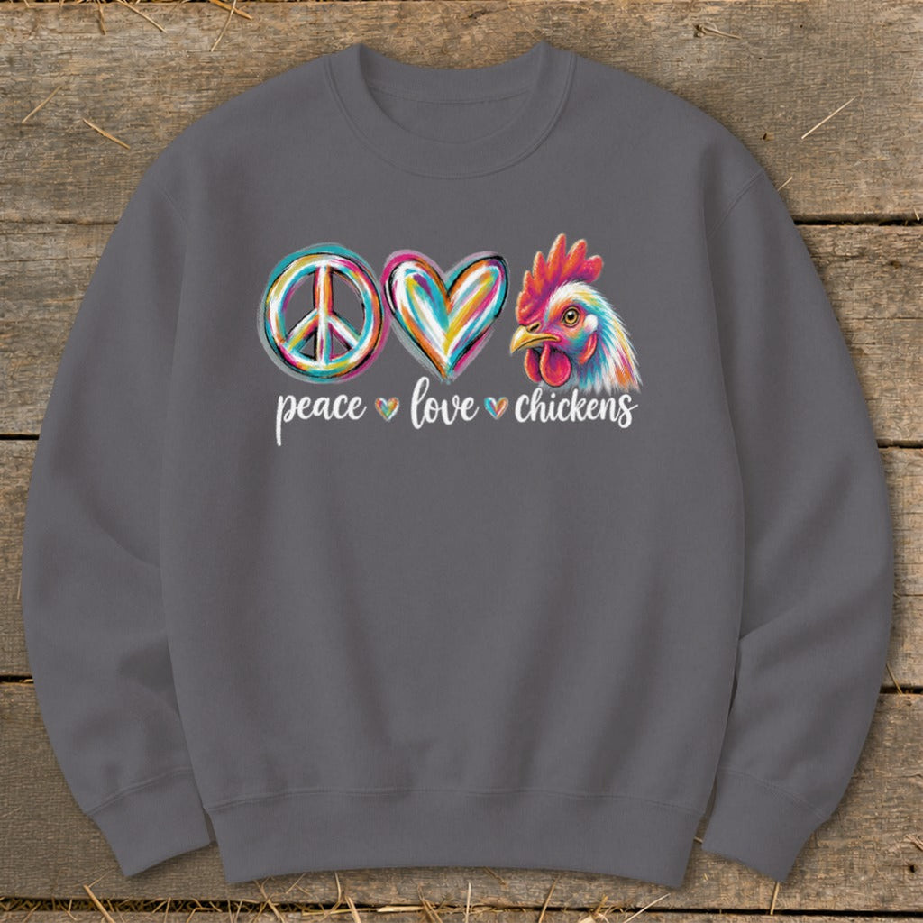 Peace Love for Chickens Sweatshirt product image 6