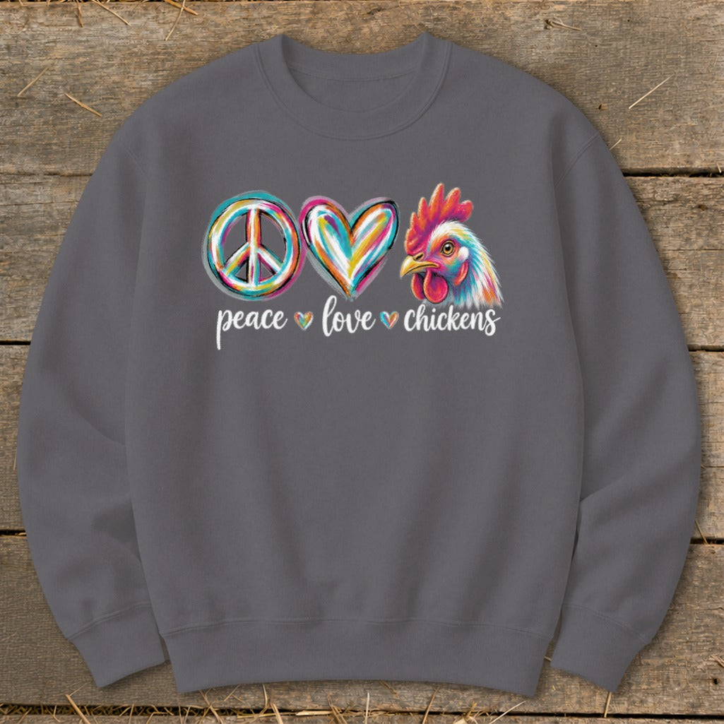 Peace Love for Chickens Sweatshirt product image 6