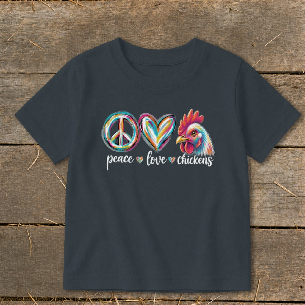 Peace Love for Chickens Toddler Tee product image 3