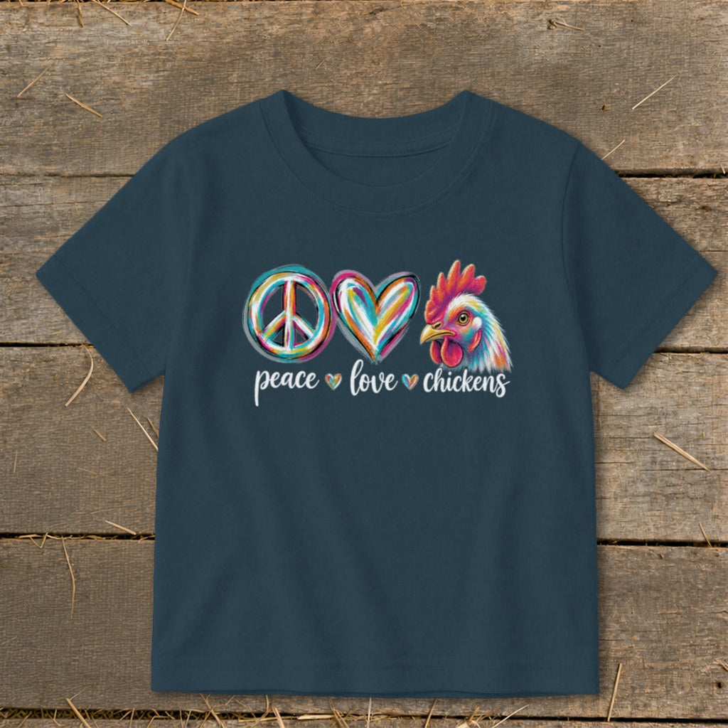 Peace Love for Chickens Toddler Tee product image 4