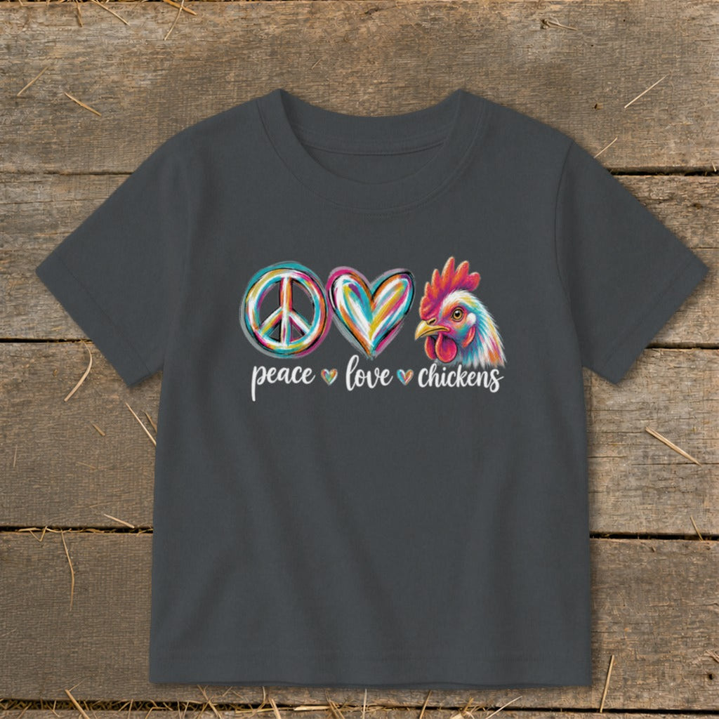 Peace Love for Chickens Toddler Tee product image 5