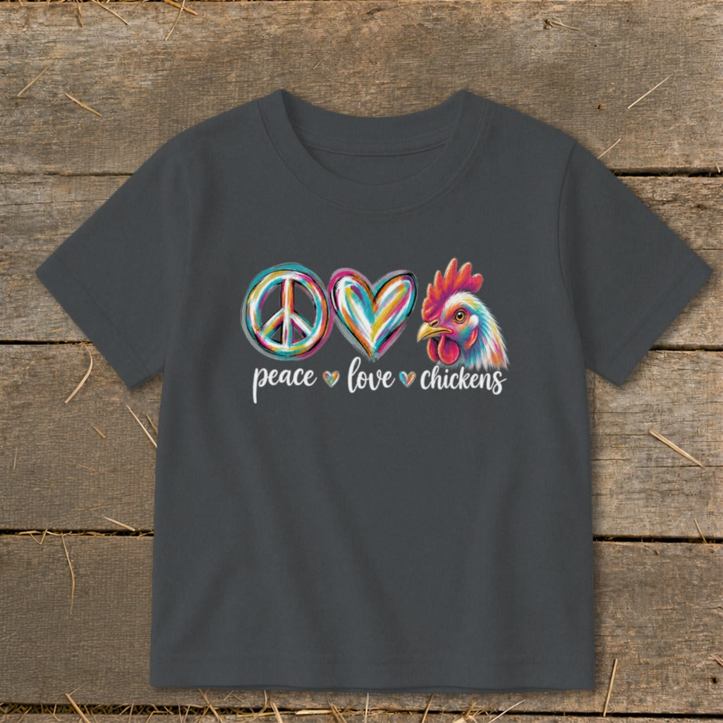 Peace Love for Chickens Toddler Tee product image 5
