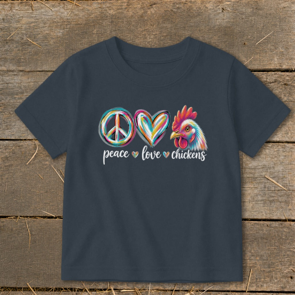 Peace Love for Chickens Toddler Tee product image 6