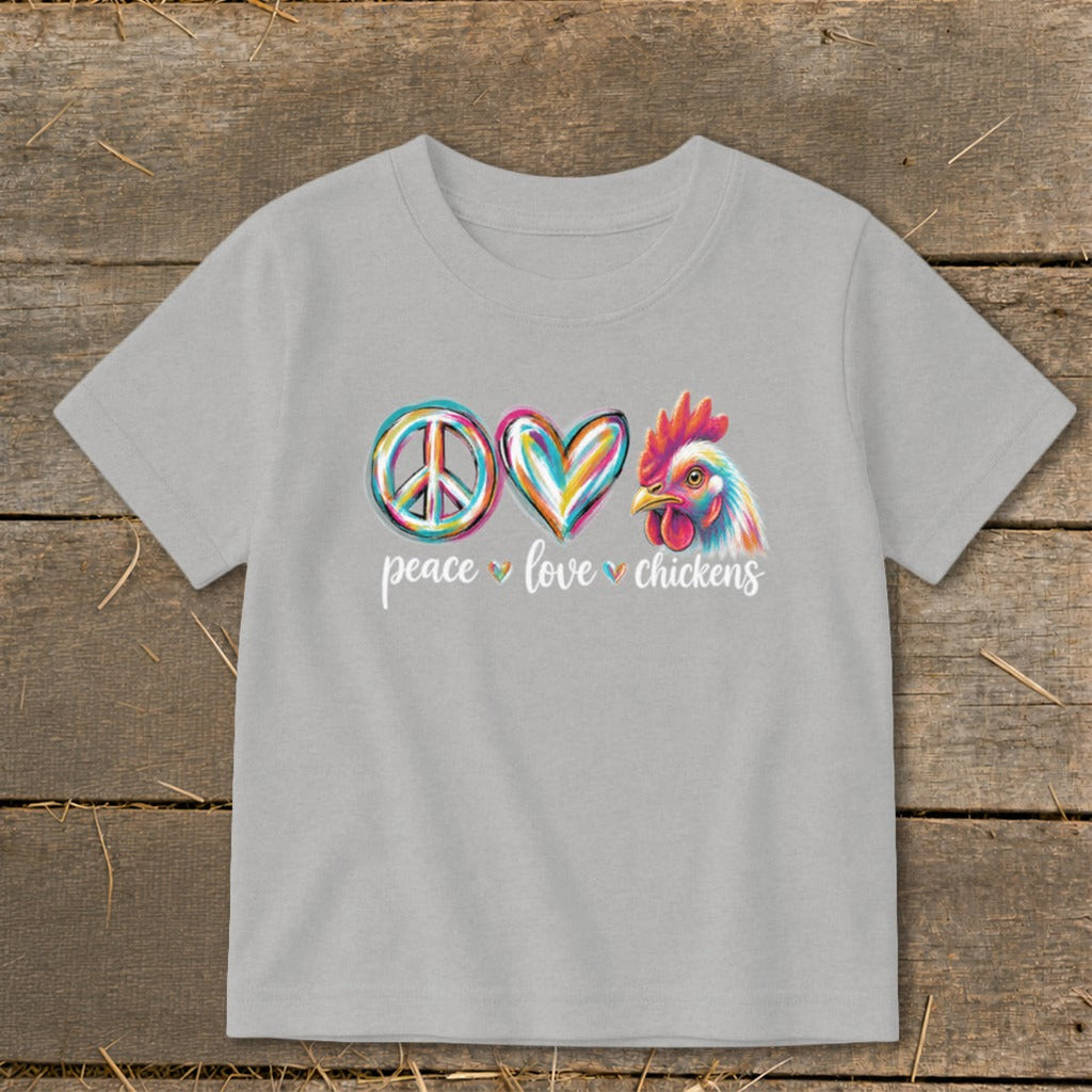 Peace Love for Chickens Toddler Tee product image 1