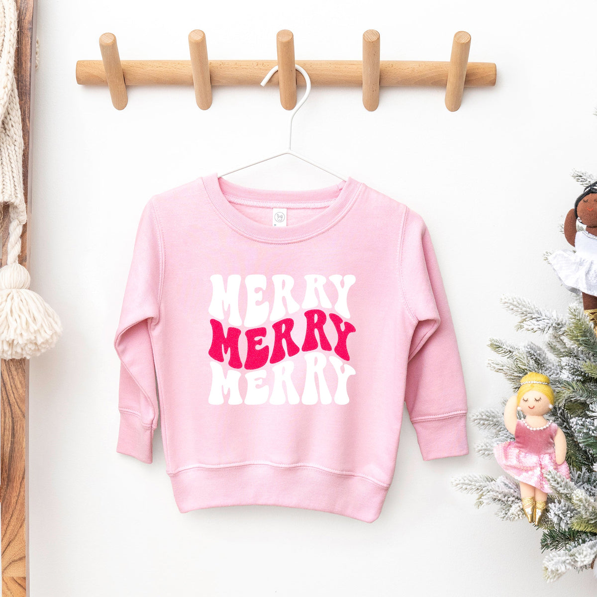 Merry Stacked Wavy Glitter | Youth Ultra-Soft Graphic product image 4