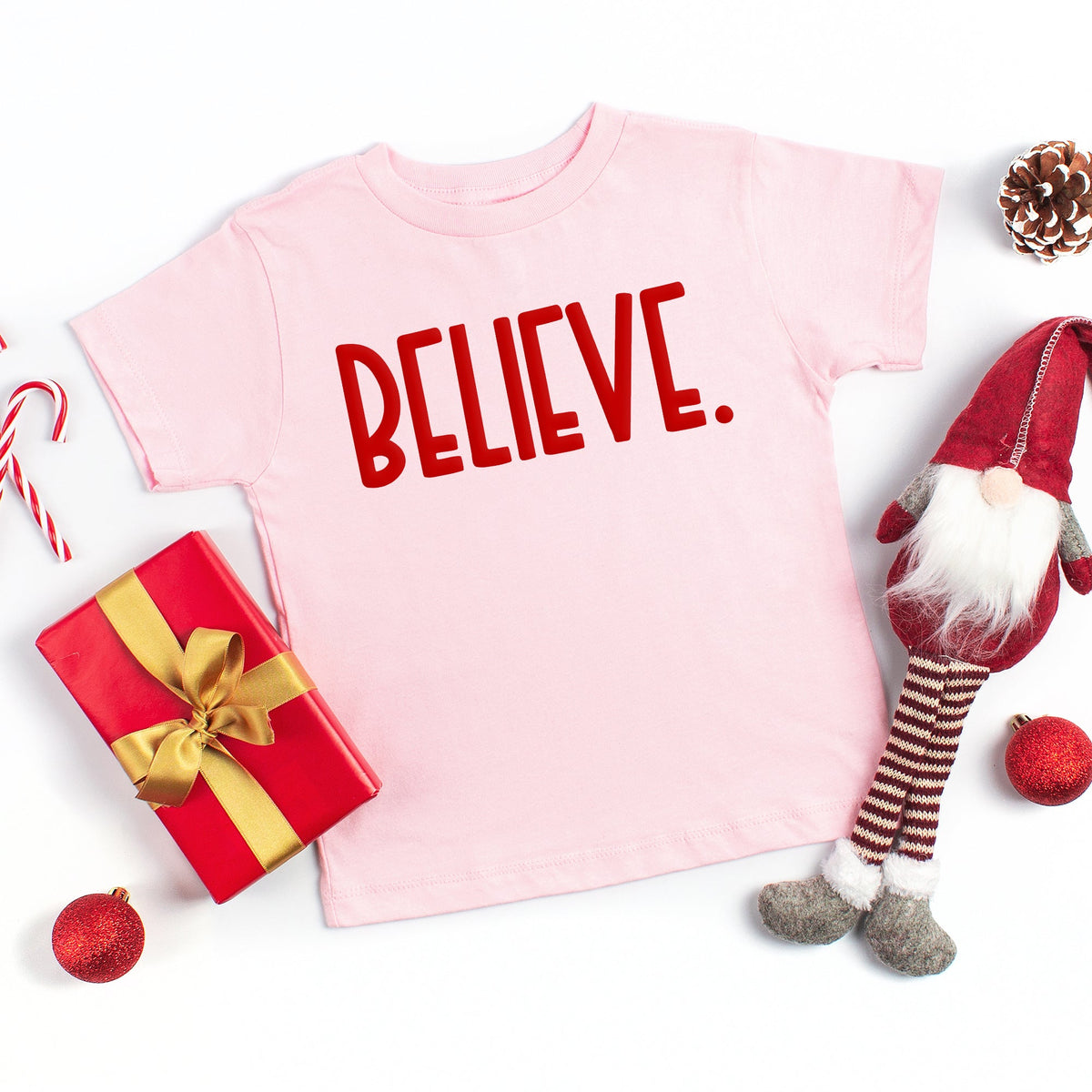 Believe Bold Puff Print | Youth Graphic Short Sleeve Tee product image 2