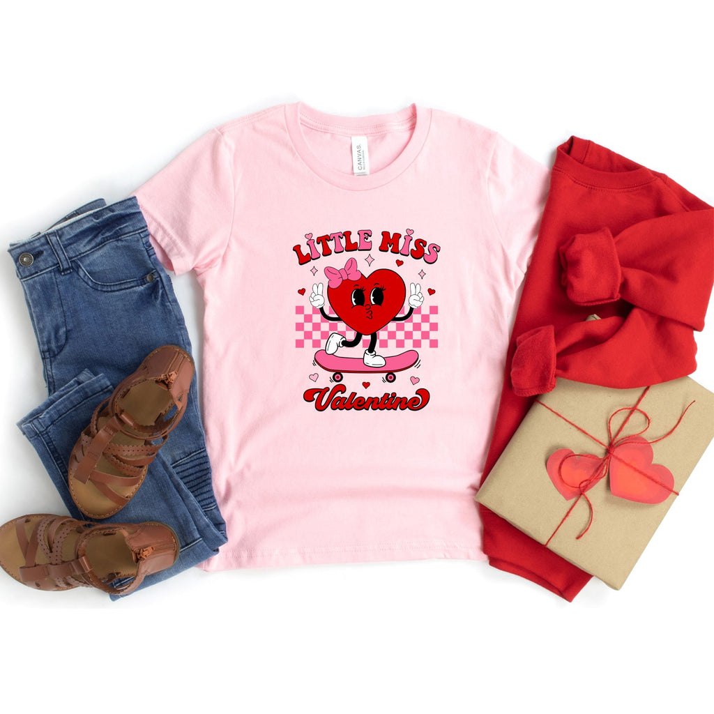 Little Miss Valentine Skateboard | Youth Graphic Short product image 2
