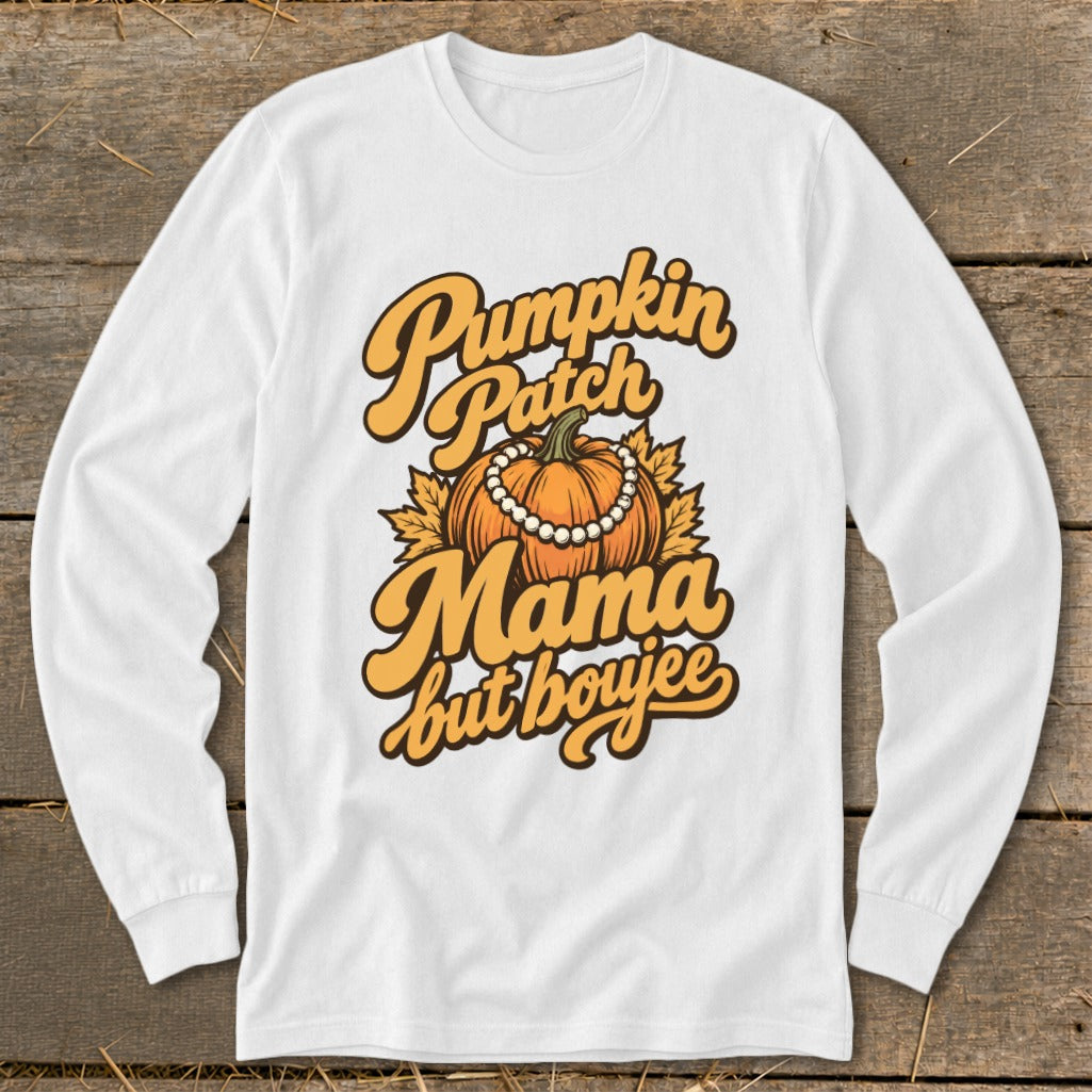 Pumpkin Patch Mama But Boujee Long Sleeve Tee product image 2