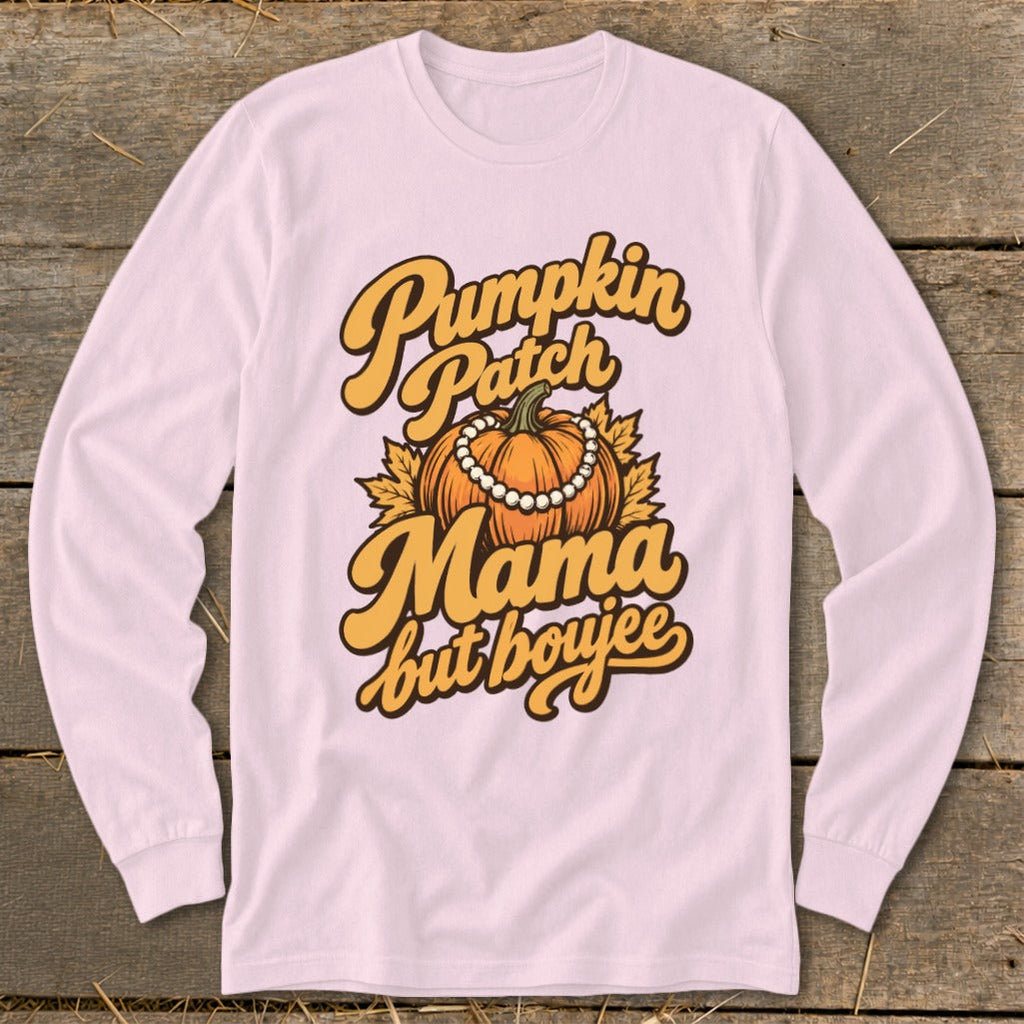 Pumpkin Patch Mama But Boujee Long Sleeve Tee product image 3