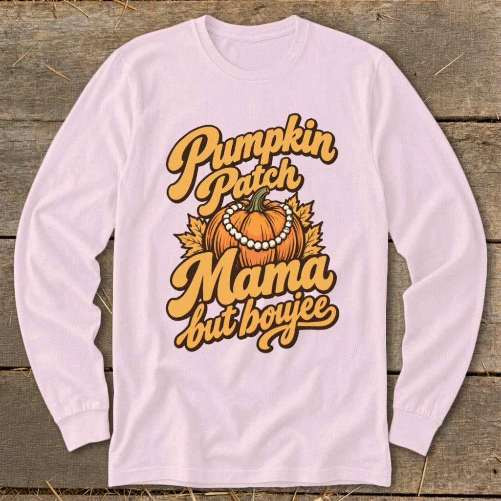 Pumpkin Patch Mama But Boujee Long Sleeve Tee product image 3