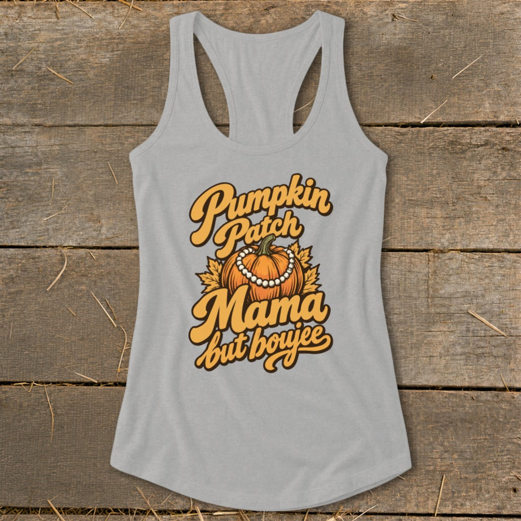 Pumpkin Patch Mama But Boujee Racerback Tank