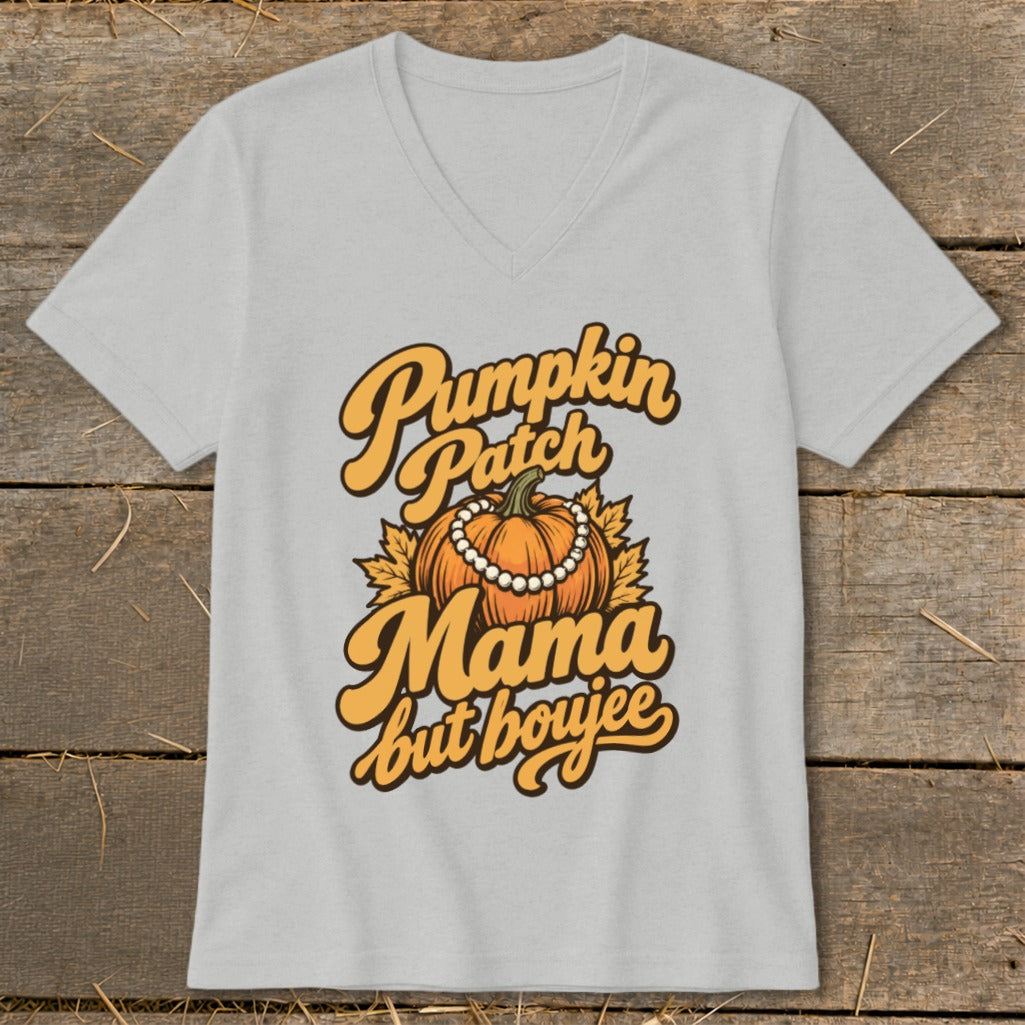Pumpkin Patch Mama But Boujee V-neck