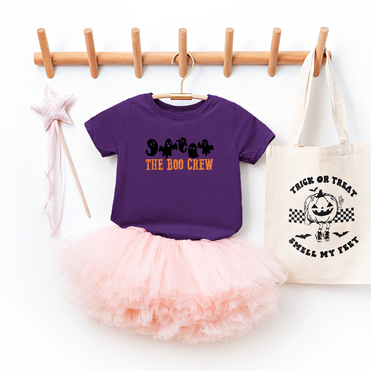 The Boo Crew Glitter | Youth Graphic Short Sleeve Tee product image 1