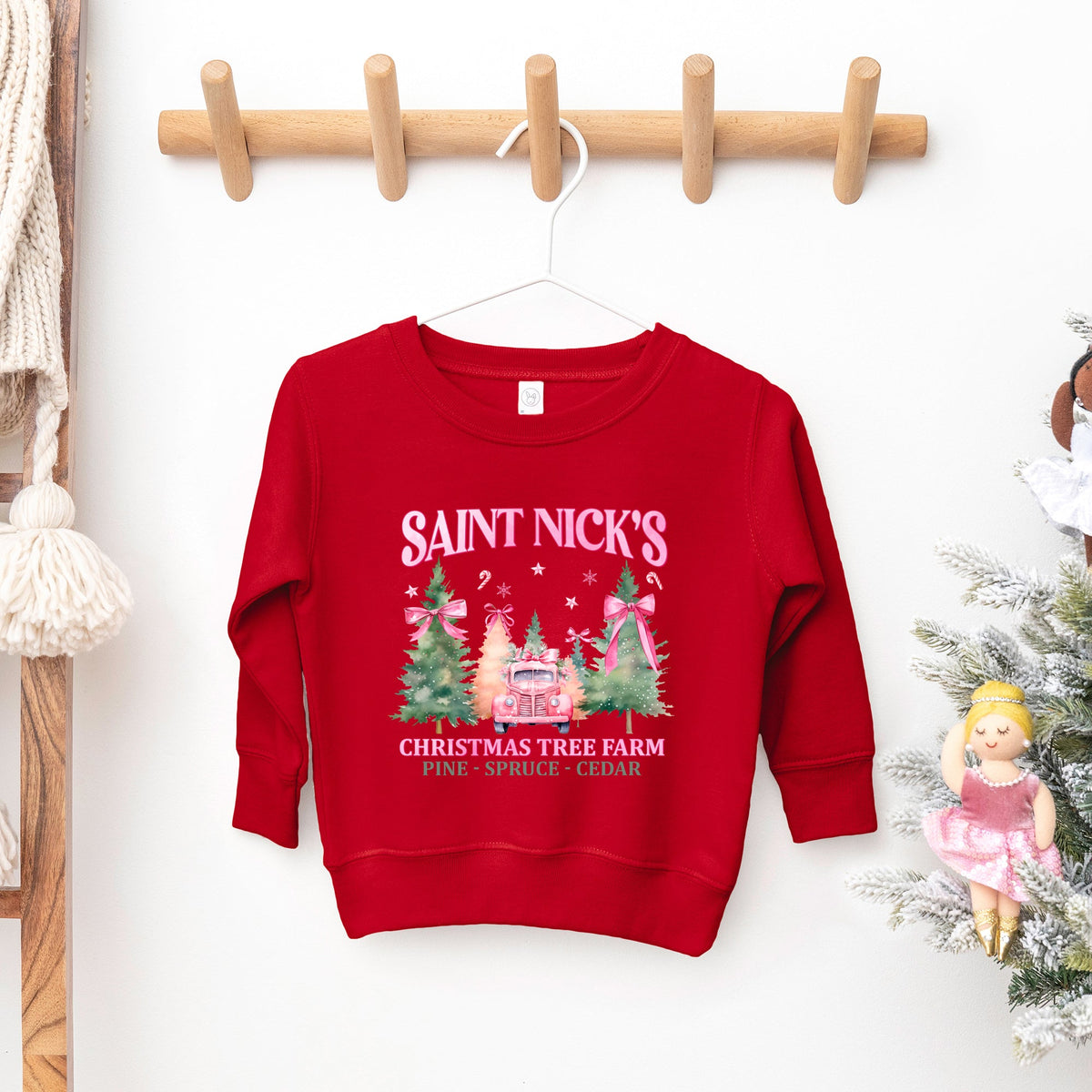 Coquette St. Nick's Tree Farm | Youth Ultra-Soft Graphic product image 1