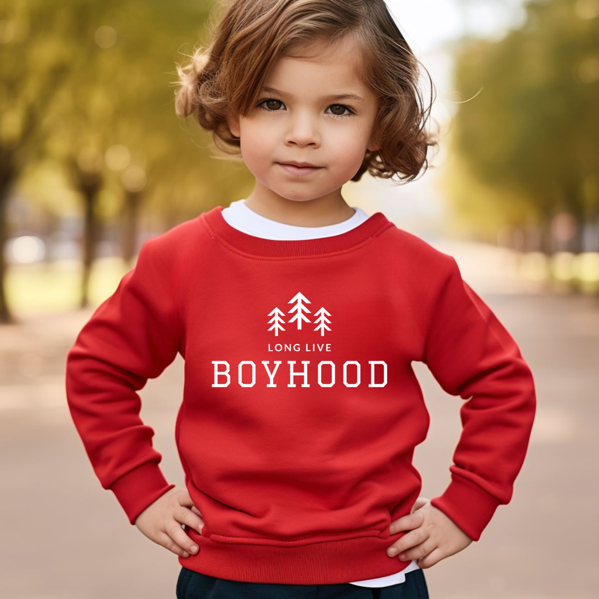 Long Live Boyhood | Toddler Graphic Sweatshirt product image 2