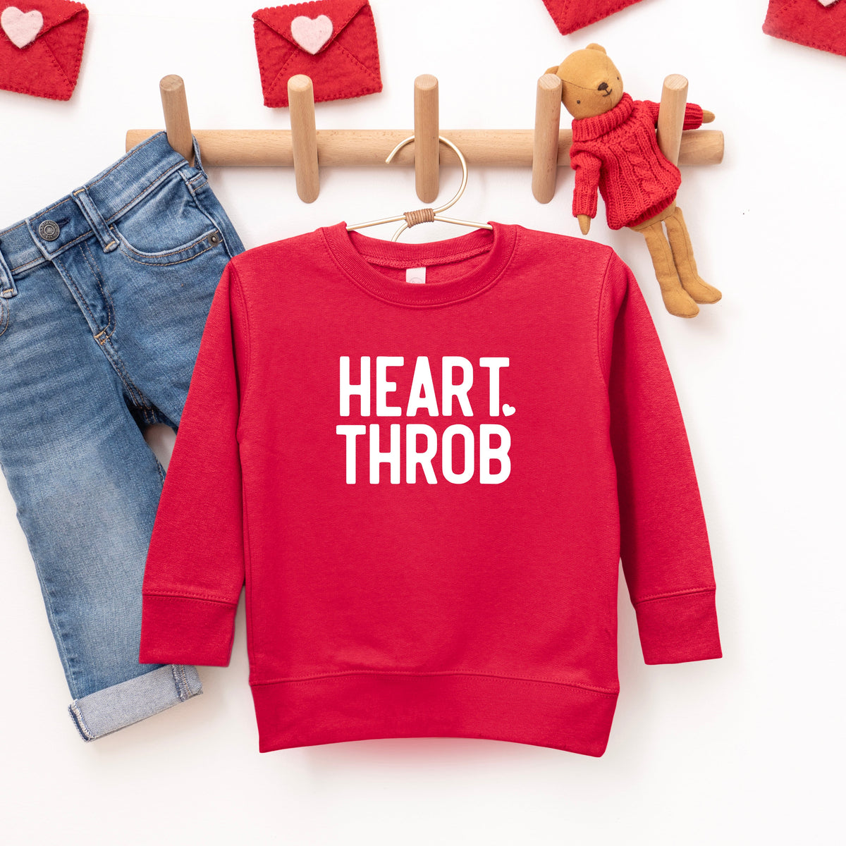 Heart Throb Small | Youth Ultra-Soft Graphic Sweatshirt product image 1