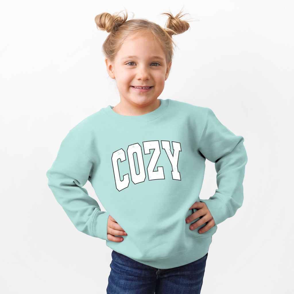 Cozy Worn Varsity | Toddler Graphic Sweatshirt product image 3