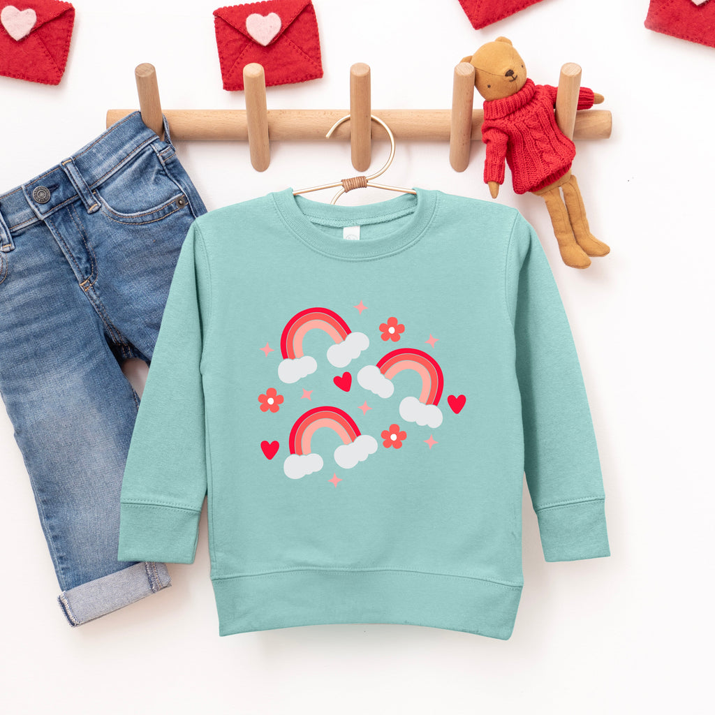 Valentine Rainbow | Youth Ultra-Soft Graphic Sweatshirt product image 3