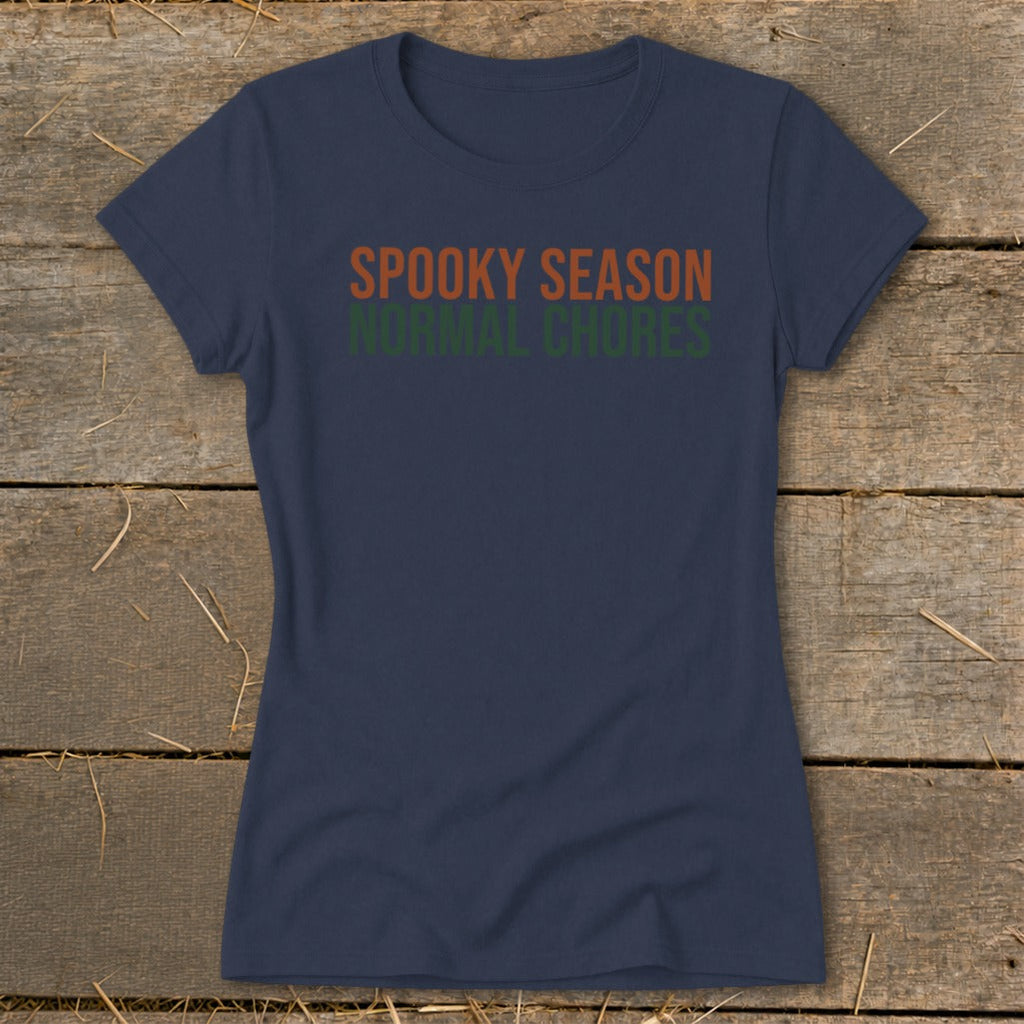 Spooky Season Normal Chores Ladies Tee product image 3