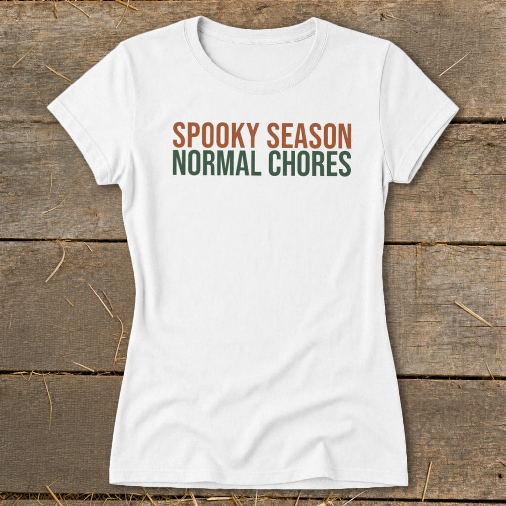 Spooky Season Normal Chores Ladies Tee product image 5